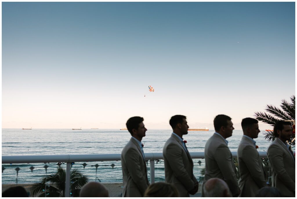 parasailer at ft. lauderdale wedding 