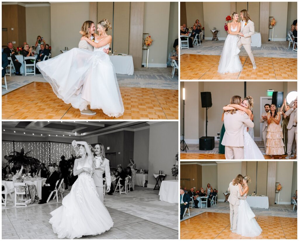 choreographed newlywed first dance at reception