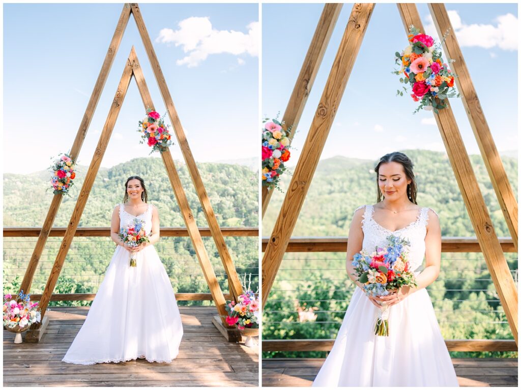 microwedding bridal portrait at cielito lindo in tennessee