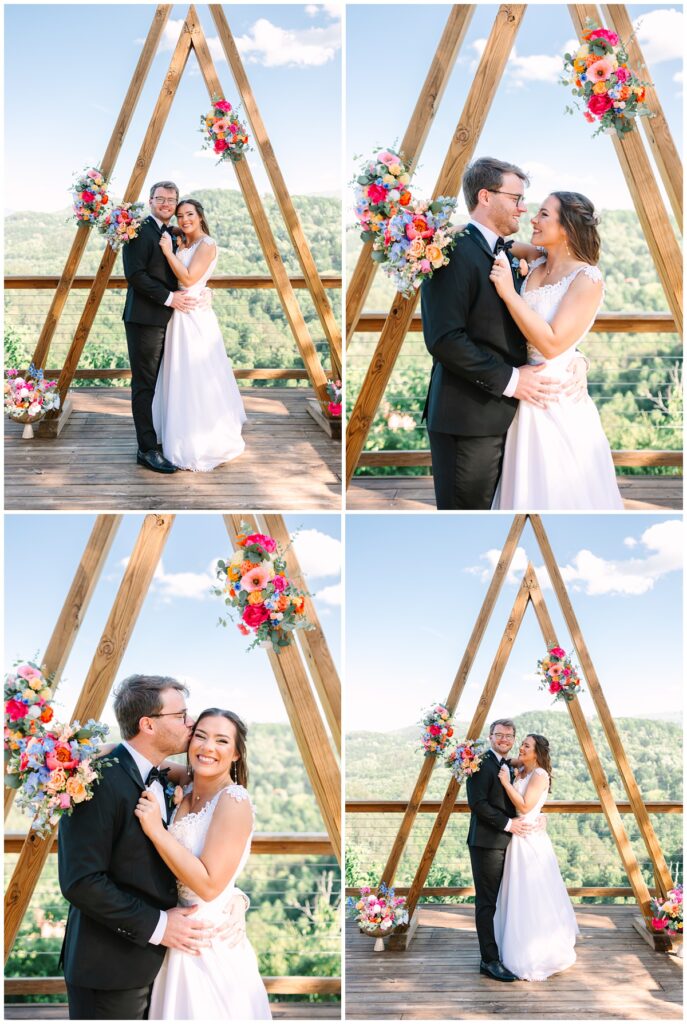 microwedding newlywed portraits at cielito lindo in tennessee