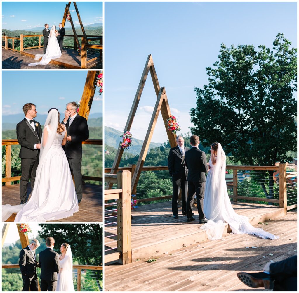 cielito lindo wedding ceremony photos in sevierville, tn