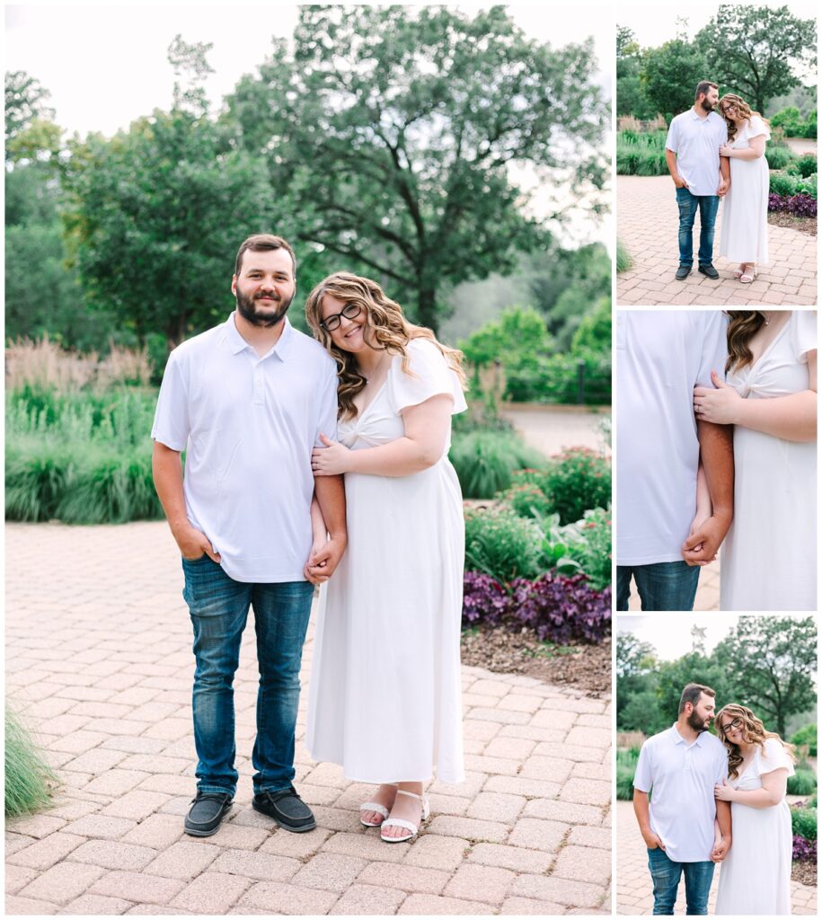 st. paul, minnesota engaged couple photo at minnehaha falls
